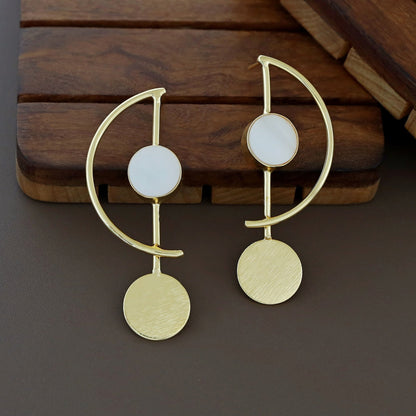 Shape Round Glossy Earring