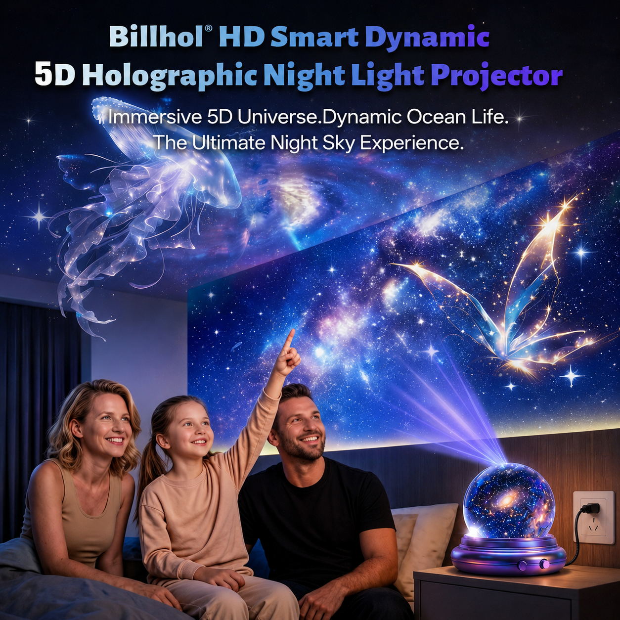 🔮𝐁𝐢𝐥𝐥𝐡𝐨𝐥® ✨𝐍𝐄𝐗𝐓-𝐆𝐄𝐍 𝐒𝐌𝐀𝐑𝐓 𝐏𝐑𝐎𝐉𝐄𝐂𝐓𝐈𝐎𝐍 𝐇𝐃 𝐒𝐦𝐚𝐫𝐭 𝐃𝐲𝐧𝐚𝐦𝐢𝐜 𝟓𝐃 𝐇𝐨𝐥𝐨𝐠𝐫𝐚𝐩𝐡𝐢𝐜 𝐍𝐢𝐠𝐡𝐭 𝐋𝐢𝐠𝐡𝐭 𝐏𝐫𝐨𝐣𝐞𝐜𝐭𝐨𝐫